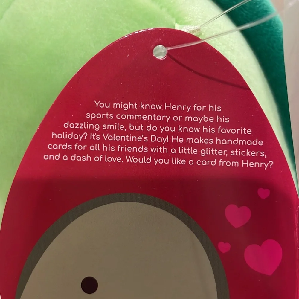 NWT 5” Henry the Turtle Valentine Squishmallow - Picture 6 of 6